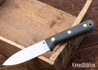 L.T. Wright Knives: Genesis - Green Canvas Micarta - Matte - Magna-Cut - Flat Ground