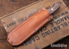 Bark River Knives: Bravo 1.25 LT - CPM 3V - Rampless - Osage Orange - Hollow Brass Pins - Drop Point