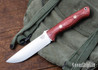 Bark River Knives: Bravo 1.25 LT - CPM 3V - Firedog Canvas Micarta - Mosaic Pins