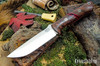 Bark River Knives: Bravo 1.25 LT - CPM 3V - Walnut Burl - Bloody Basin Spacer - Red Liners - Mosaic Pins