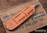 Bark River Knives: Bravo 1.25 LT - CPM 3V - Antique Ivory Micarta - Red Liners - Mosaic Pins 1
