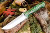 Bark River Knives: Bravo 1.25 LT - CPM 3V - Emerald Maple Burl - Mosaic Pins