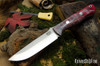 Bark River Knives: Bravo 1.25 LT - CPM 3V - Red & Gray Tigertail Maple Burl