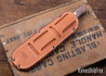 Bark River Knives: Bravo 1.25 LT - CPM 3V - Green Canvas Micarta - Orange Liners - Matte