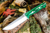 Bark River Knives: Bravo 1.25 LT - CPM 3V - Green Cyclone Mesh