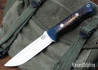 Bark River Knives: Bravo 1.25 LT - CPM 3V - Blue Pinecone - Toxic Liner #2