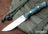 Bark River Knives: Bravo 1.25 LT - CPM 3V - Rampless - Forest Green Maple Burl