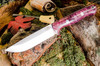 Bark River Knives: Bravo 1.25 LT - CPM 3V - Rampless - Dark Purple Maple Burl