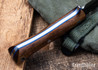 Lon Humphrey Knives: Minuteman - Forged 52100 - Tasmanian Blackwood - Blue Liners - LH28DI081