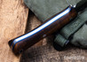 Lon Humphrey Knives: Minuteman - Forged 52100 - Tasmanian Blackwood - Blue Liners - LH28DI082