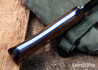 Lon Humphrey Knives: Minuteman - Forged 52100 - Tasmanian Blackwood - Blue Liners - LH28DI085