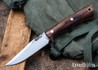 Lon Humphrey Knives: Minuteman - Forged 52100 - Tasmanian Blackwood - Orange Liners - LH28DI088
