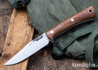 Lon Humphrey Knives: Minuteman - Forged 52100 - Tasmanian Blackwood - White Liners - LH28DI098