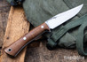 Lon Humphrey Knives: Minuteman - Forged 52100 - Tasmanian Blackwood - White Liners - LH28DI098