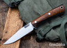 Lon Humphrey Knives: Minuteman - Forged 52100 - Desert Ironwood - Blue Liners - LH28DI170