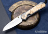 Chris Reeve Knives: Large Sebenza 31 - CPM MagnaCut - Insingo Grind - Box Elder Burl Inlays - CR11EI013