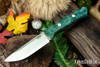 Bark River Knives: Bravo 1 - Rampless - Blue & Green Maple Burl