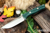 Bark River Knives: Bravo 1 - Forest Green G-10 - Black Liners - Mosaic Pins