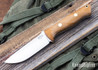 Bark River Knives: Bravo 1 - Natural Canvas Micarta - Black Liners - Brass Pins