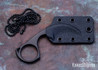 Bastinelli Knives: Diagnostic - Black PVD N690 - Karambit Neck Knife