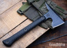 RMJ Tactical: Jenny Wren Spike - Textured Black G-10 - Black Textured 80CrV2