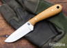 L.T. Wright Knives: Frontier First - Maple Paper Micarta - Black Liners - Matte - 01 Tool Steel - Saber