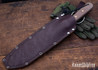 L.T. Wright Knives: Overland Machete - Natural Miarta - 1075 Tool Steel