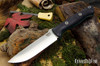 Bark River Knives: Bravo 1.25 LT - CPM 3V - Black Suretouch - Thick Green Liner - Square Mosaic Pins