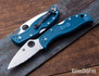 Spyderco: LeafJumper - Blue FRN - Lockback - K390 - Serrated - C262SBLK390