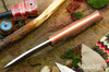 Bark River Knives: UP EDC - Orange & Black Suretouch - Matte - Thick Orange Liners - Virus Damascus