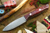 Bark River Knives: UP EDC - Rose Maple Burl - Virus Damascus