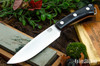 Bark River Knives: Fox River II LT - CPM 3V - Black Linen Micarta - Red Liners