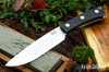 Bark River Knives: Fox River II LT - CPM 3V - Black Suretouch - Matte - Forest Green Liners