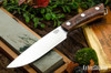 Bark River Knives: Fox River II LT - CPM 3V - Brick Red Maple Burl