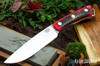 Bark River Knives: Fox River II LT - CPM 3V - Red Pinecone - White Liner