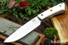 Bark River Knives: Fox River II LT - CPM 3V - Smooth Bone - Red Liners - Mosaic Pins