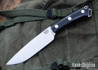 Bark River Knives: Fox River II LT - CPM 3V - Black Linen Micarta - Yellow Liners