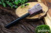 Bark River Knives: Firesteel - Purple Maple Burl - Brass Pins