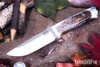 Bark River Knives: Bravo 1 - CPM CruWear - Black & White Pinecone - Mosaic Pins