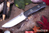 Bark River Knives: Bravo 1 - CPM CruWear - Black Carbon Fiber - Red Liners - Hollow Pins