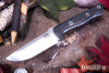 Bark River Knives: Bravo 1 - CPM CruWear - Black Carbon Fiber - Red Liners - Mosaic Pins