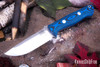 Bark River Knives: Bravo 1 - CPM CruWear - Blue & Black Suretouch - Matte - Blue Liners