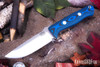Bark River Knives: Bravo 1 - CPM CruWear - Blue & Black Suretouch - Matte - Red Liners