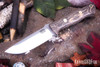 Bark River Knives: Bravo 1 - CPM CruWear - Bog Oak - White Liners - Brass Pins
