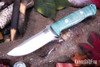 Bark River Knives: Bravo 1 - CPM CruWear - Sage Tigertail Maple Burl