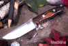 Bark River Knives: Bravo 1 - CPM CruWear - Desert Ironwood - Black Liners - Mosaic Pins