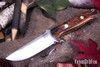 Bark River Knives: Bravo 1 - CPM CruWear - Desert Ironwood - Orange Liners - Brass Pins