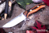 Bark River Knives: Bravo 1 - CPM CruWear - Desert Ironwood - Red Liners - Mosaic Pins #1