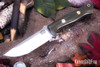 Bark River Knives: Bravo 1 - CPM CruWear - Green Linen Micarta - Thick Black Liners - Brass Pins