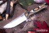 Bark River Knives: Bravo 1 - CPM CruWear - Mil Spec Camo G-10 - Toxic Green Liners